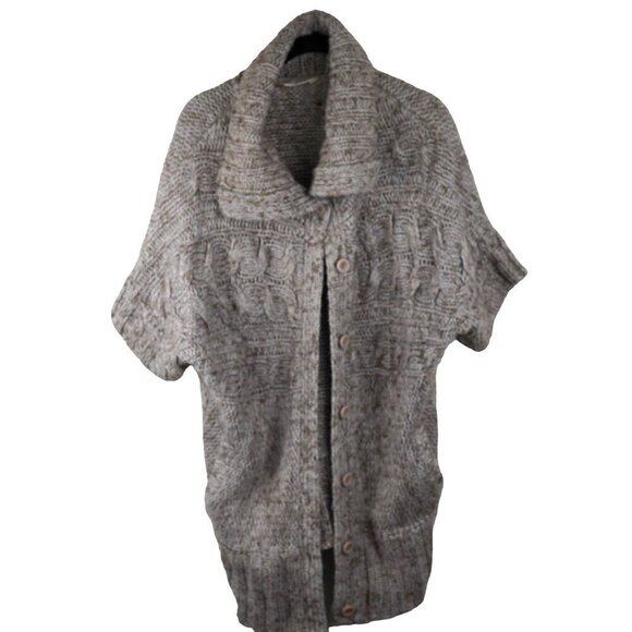 Miss Selfridge Cable Knit Button-Up Chunky Cardigan Women’s Size 10‎ Wool Blend - Picture 1 of 8